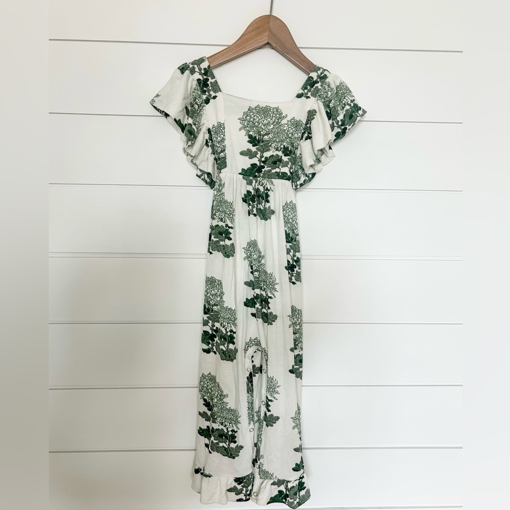 Kate Quinn green and white romper